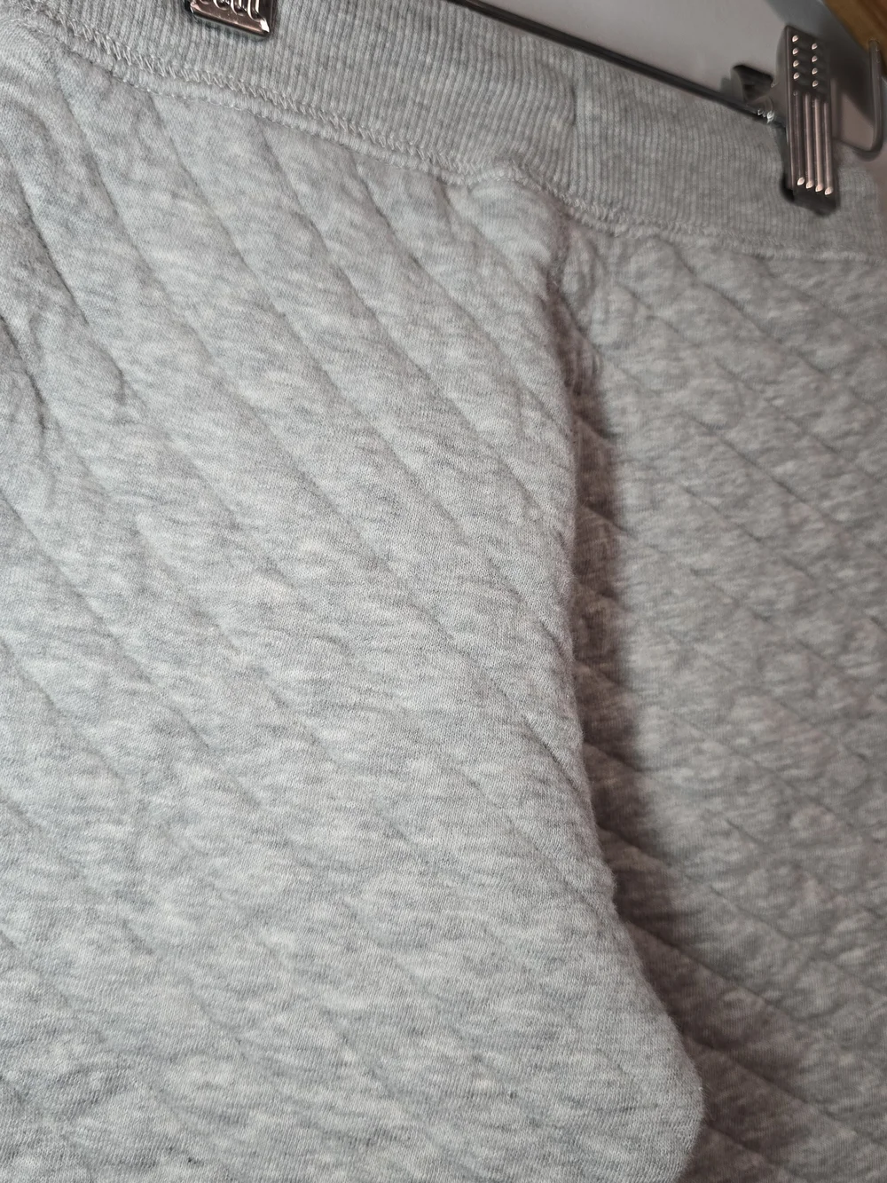 GAP Quilted Cotton Light Gray Kids Jogger Pants